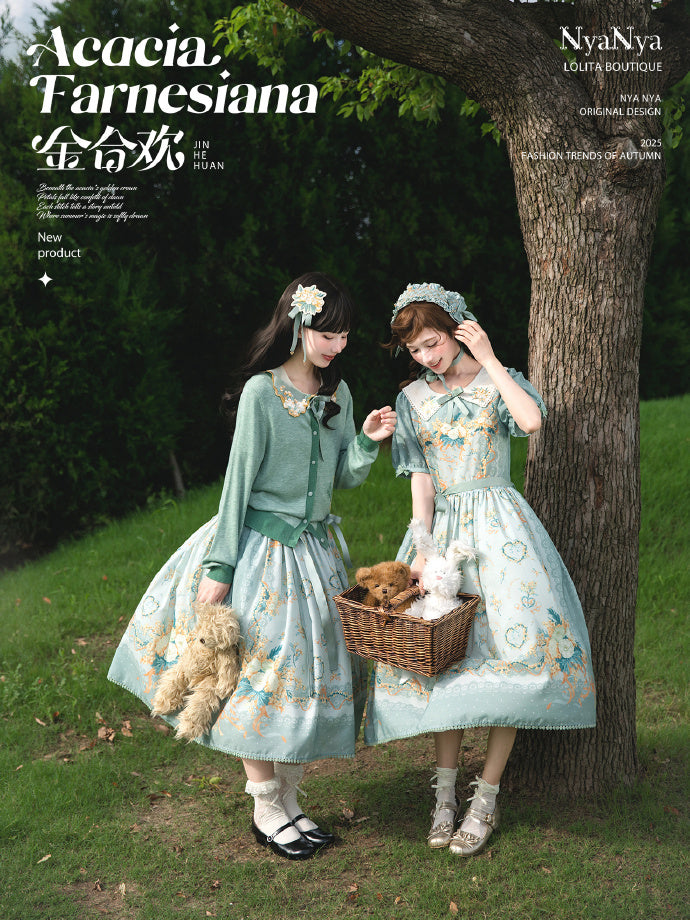 【受注予約8/20まで】Acacia Farnesiana プリントワンピース