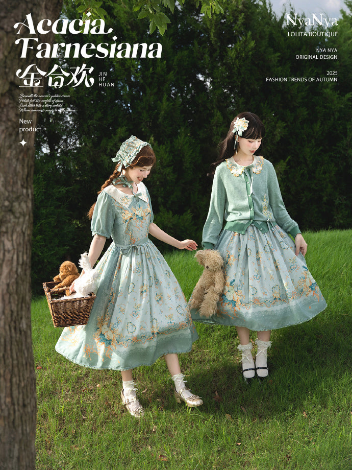 【受注予約8/20まで】Acacia Farnesiana プリントワンピース