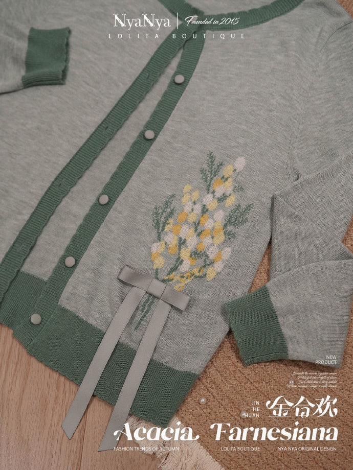 【受注予約8/20まで】Acacia Farnesiana ニットカーディガン