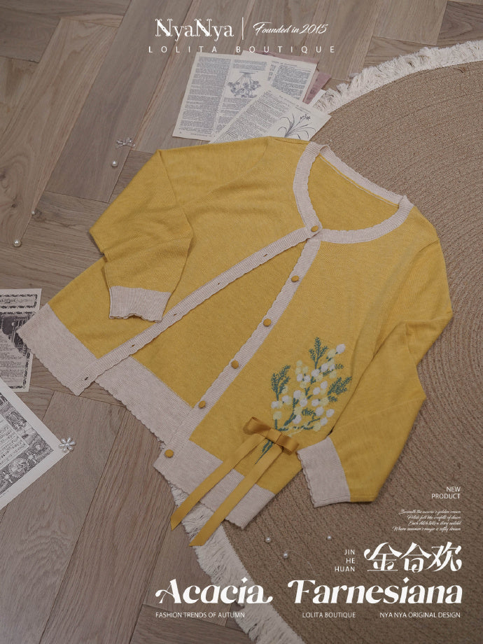 【受注予約8/20まで】Acacia Farnesiana ニットカーディガン