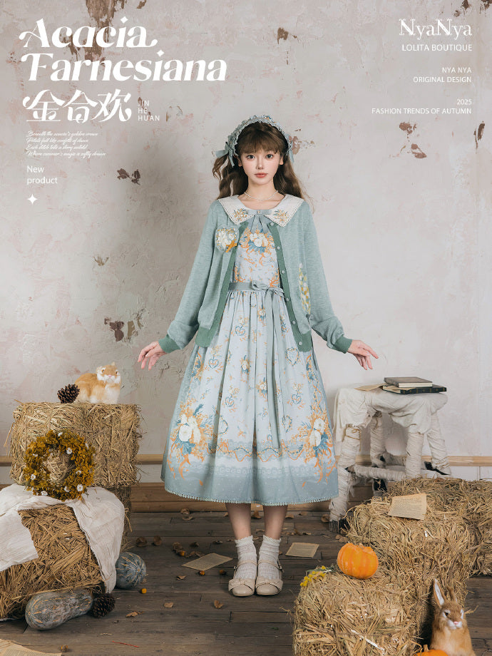 【受注予約8/20まで】Acacia Farnesiana プリントワンピース