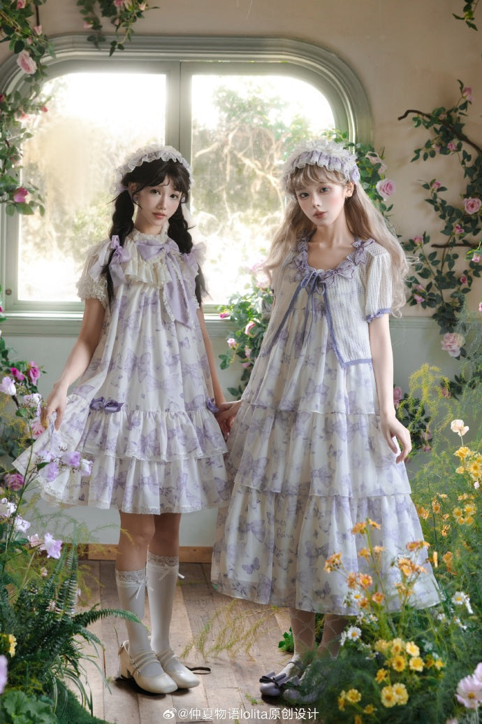 [Pre-orders available until 2/10] Ribbon Eternal Garden long tiered skirt