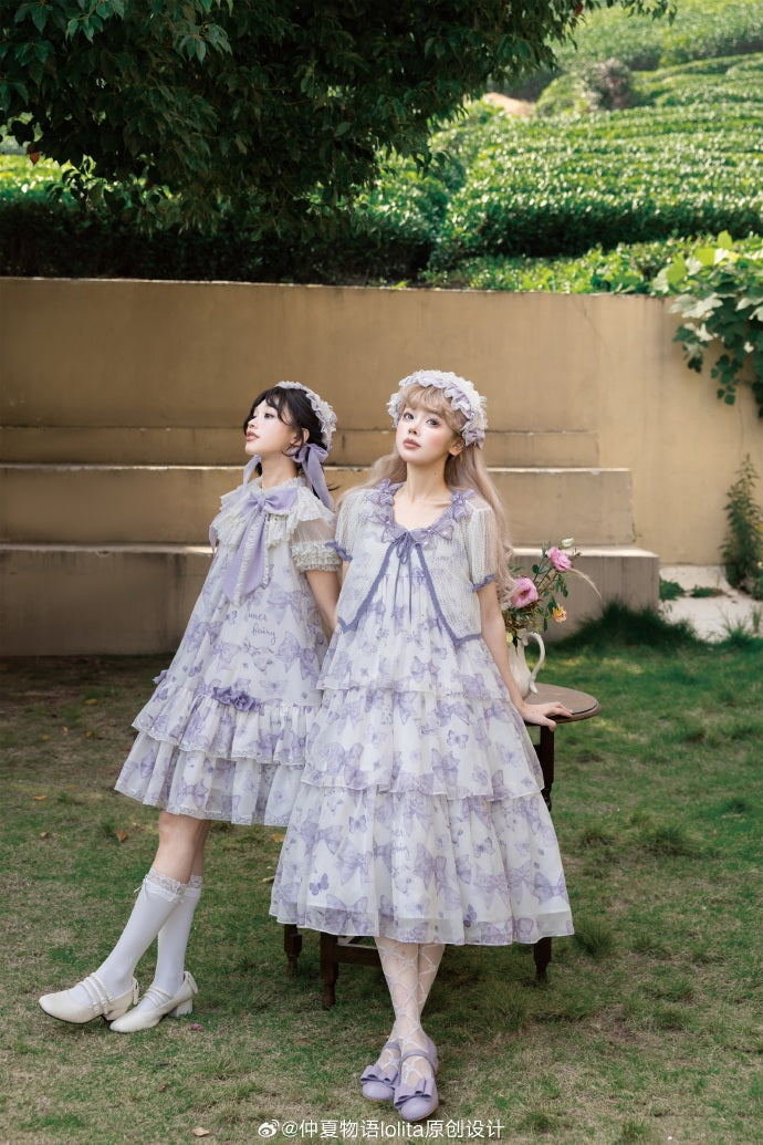 [Pre-orders available until 2/10] Ribbon Eternal Garden long tiered skirt