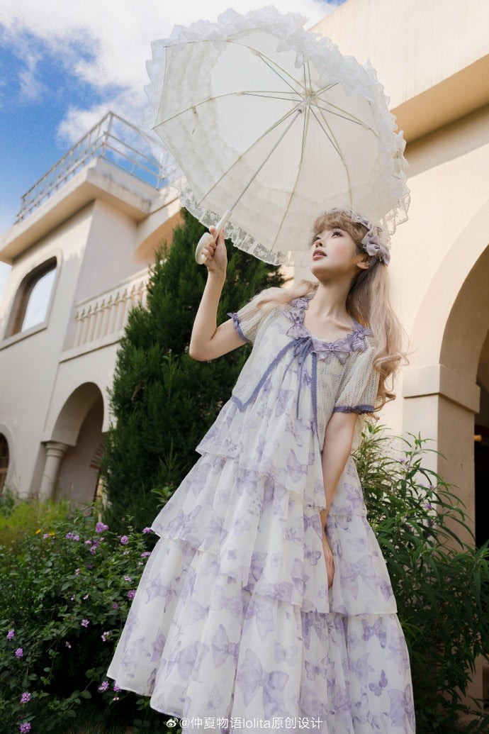 [Pre-orders available until 2/10] Ribbon Eternal Garden long tiered skirt