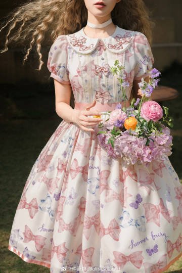 [Pre-orders available until 2/10] Ribbon Eternal Garden Short Sleeve Dress