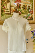 [Pre-orders available until 2/10] Ribbon Eternal Garden sheer blouse