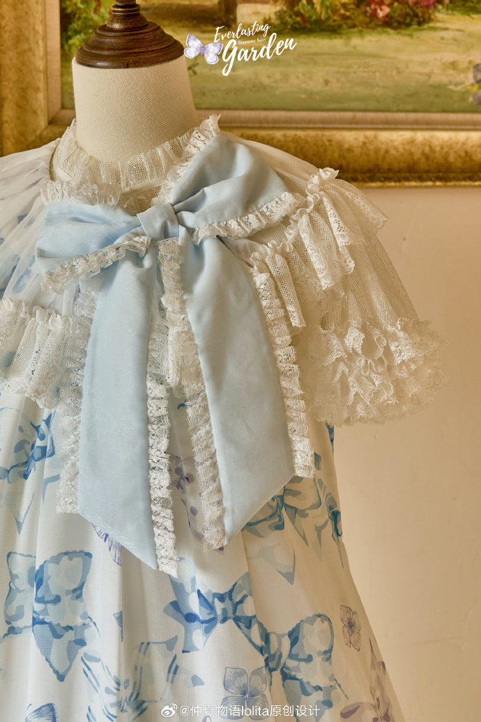 [Pre-orders available until 2/10] Ribbon Eternal Garden short tiered jumper skirt