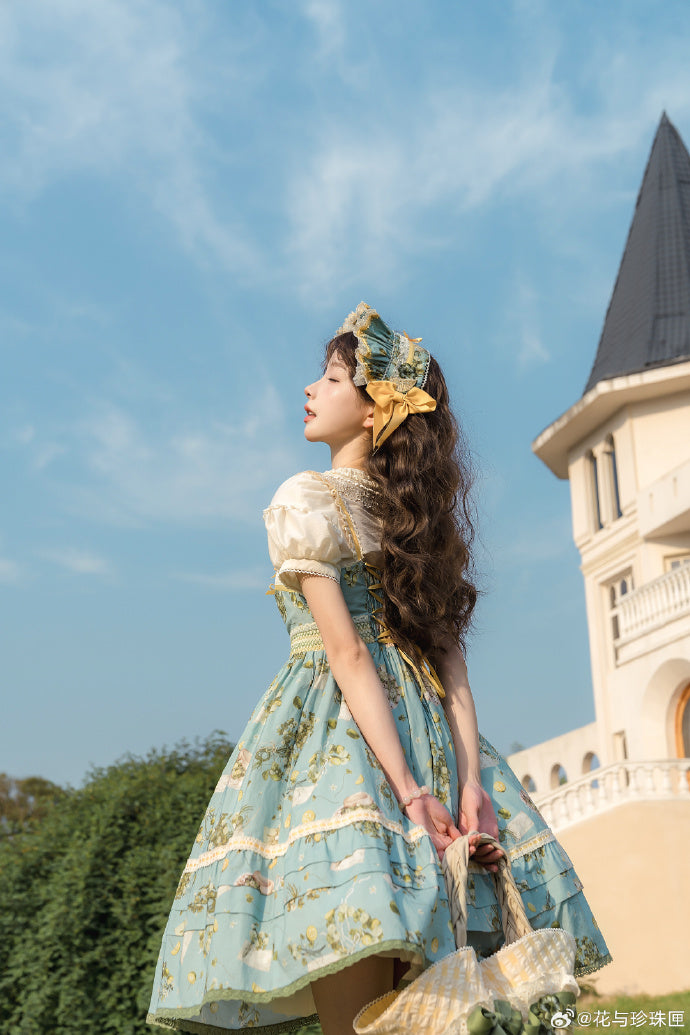 【受注予約5/18まで】Four Leaf Clover and Lime ジャンパースカート