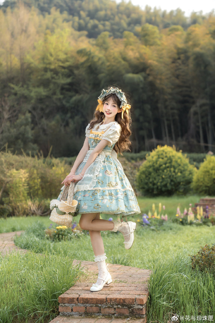 【受注予約5/18まで】Four Leaf Clover and Lime ジャンパースカート