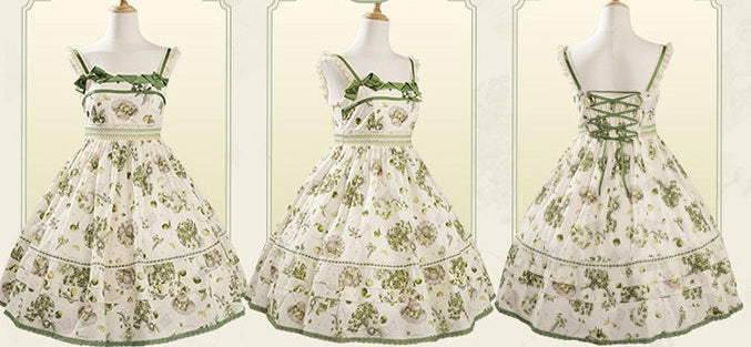 【受注予約5/18まで】Four Leaf Clover and Lime ジャンパースカート