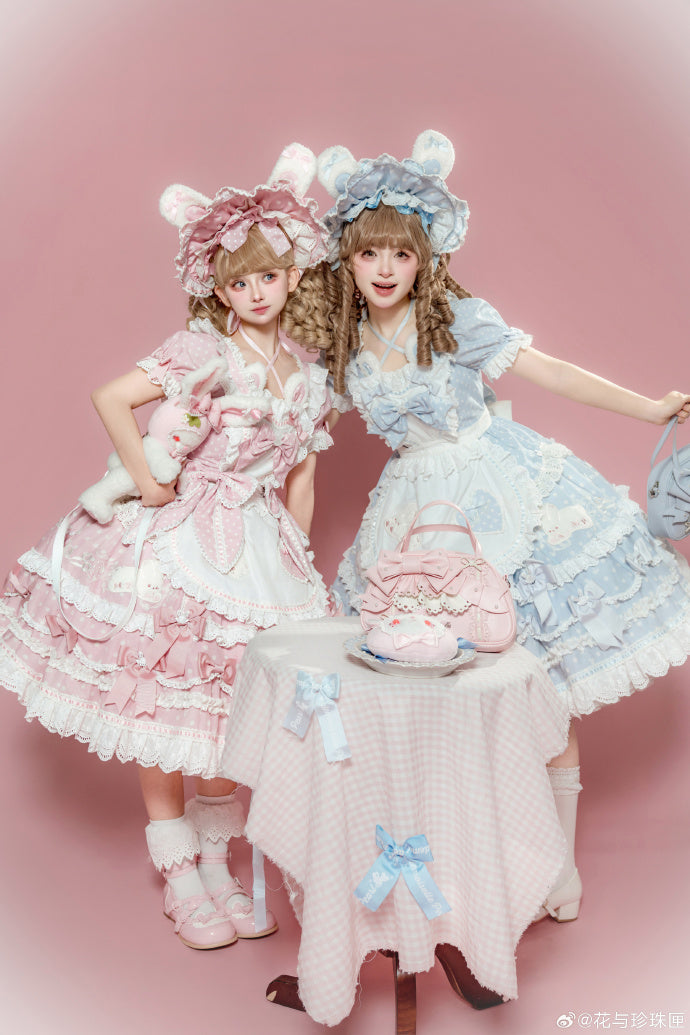 【受注予約6/11まで】Bow Rabbit 水玉ラグジュアリーワンピース