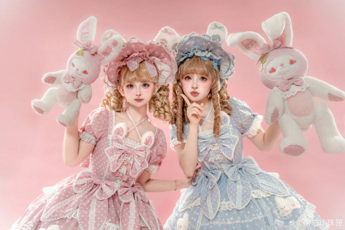 【受注予約6/11まで】Bow Rabbit 水玉ラグジュアリーワンピース