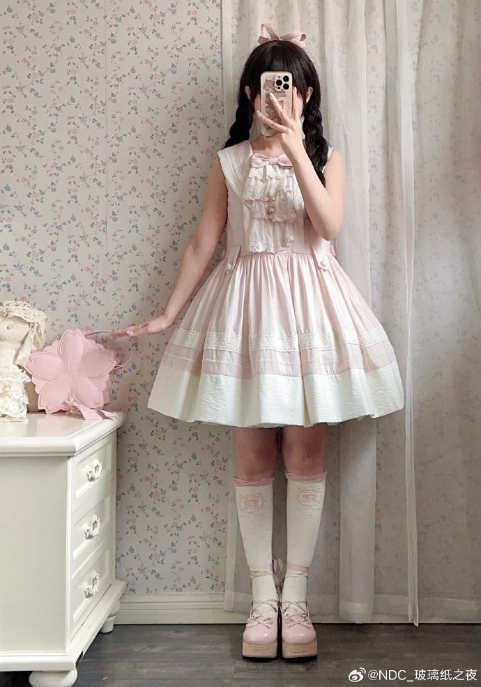 【受注予約5/29まで】Sailing Day セーラーカラー ジャンパースカート