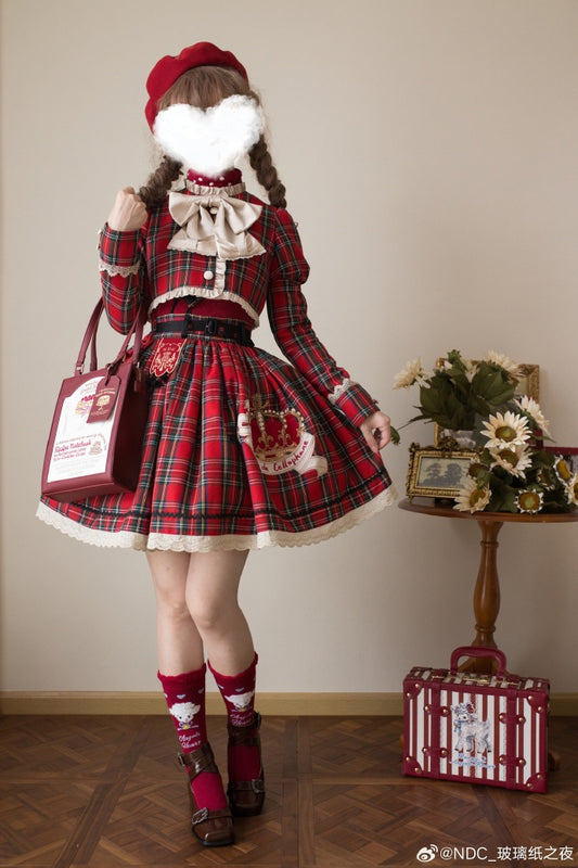 [Pre-orders available until 10/29] Thistle Crown Checkered Mini Skirt