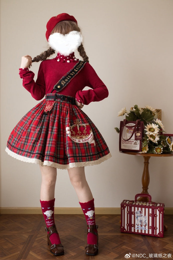 [Pre-orders available until 10/29] Thistle Crown Checkered Mini Skirt