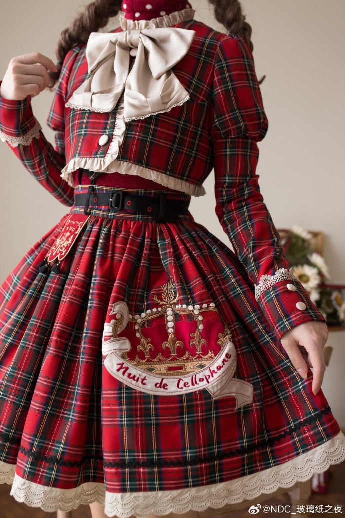[Pre-orders available until 10/29] Thistle Crown Checkered Mini Skirt
