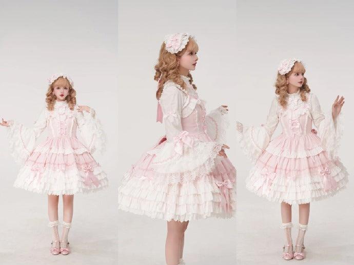 [Pre-orders available until 8/15] Labyrinth Doll jumper skirt and princess sleeve blouse 2-piece set