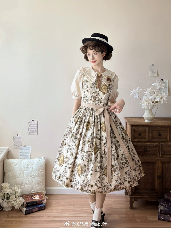 【受注予約10/8まで】Wild Daisies in the Garden 半袖ブラウス