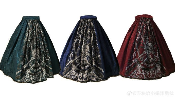 [Pre-orders available until 12/12] Eye of Horus Print Skirt, Simple Type