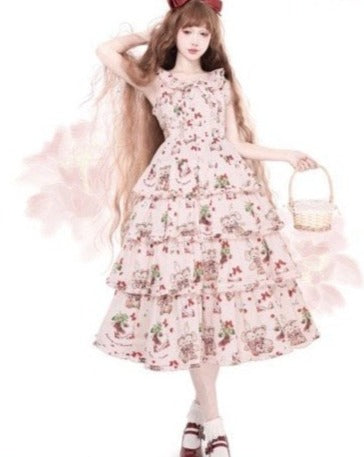 【販売期間終了】Camellia Berry ジャンパースカート ティアードタイプ