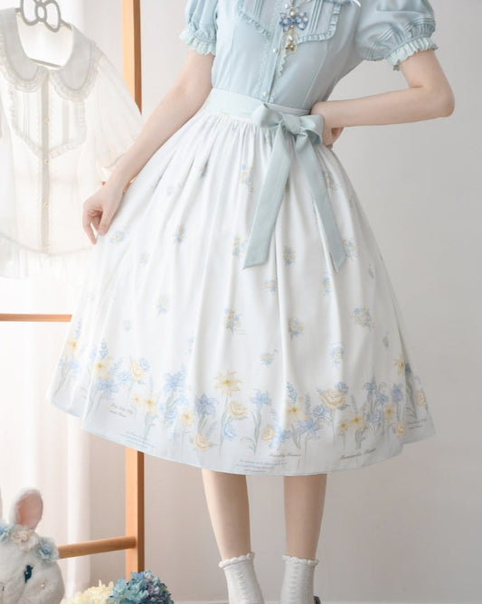 [Pre-orders available until 5/29] Bouqet Specimen Floral Print Skirt