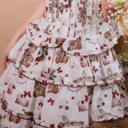 【再販・受注予約5/18まで】Camellia Berry ジャンパースカート ティアードタイプ・ロング丈
