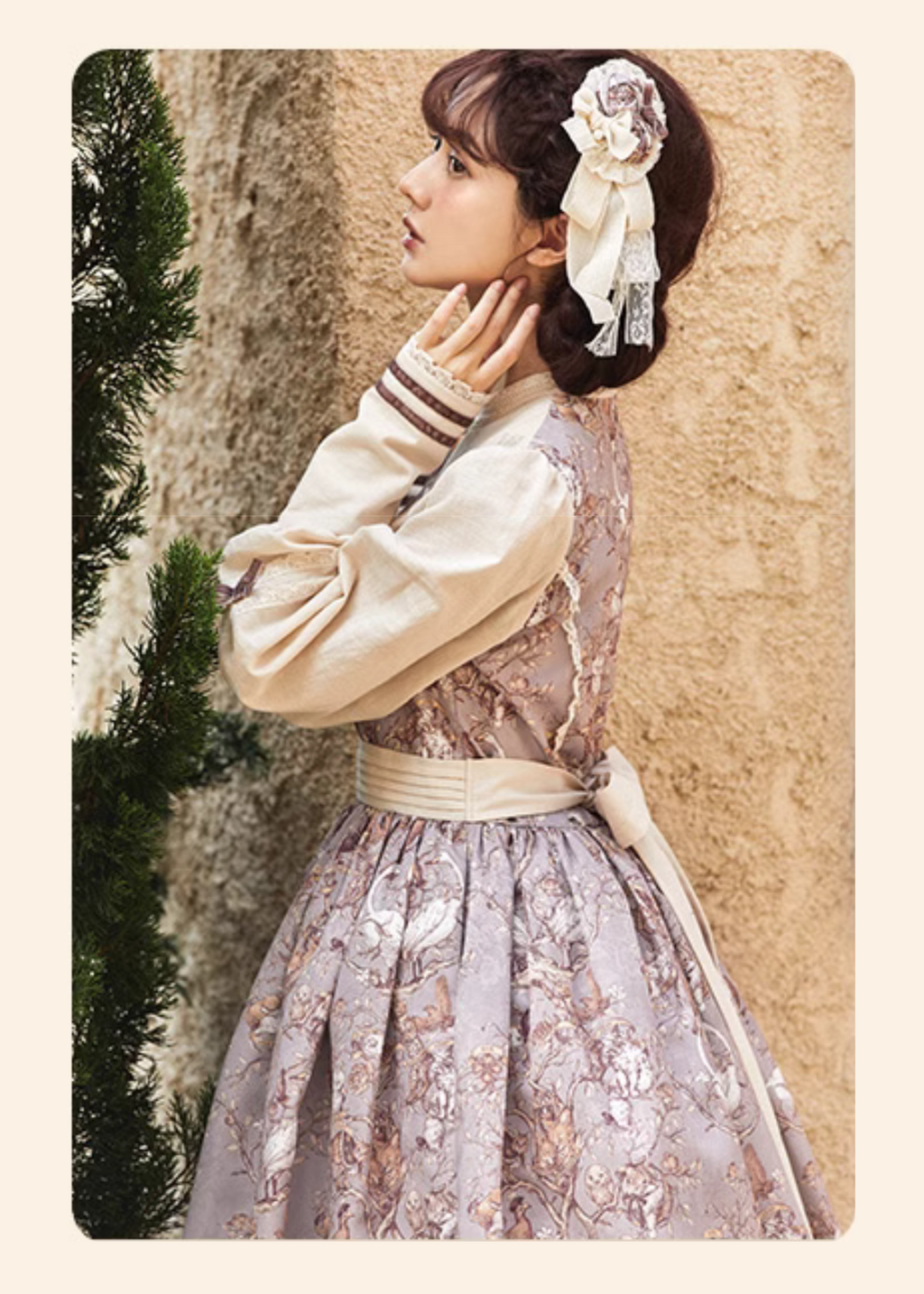 Lapland Forest Lace Line Dress