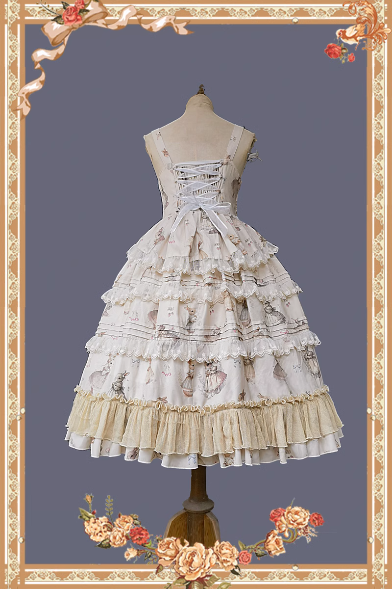 Wild Rabbit front button jumper skirt