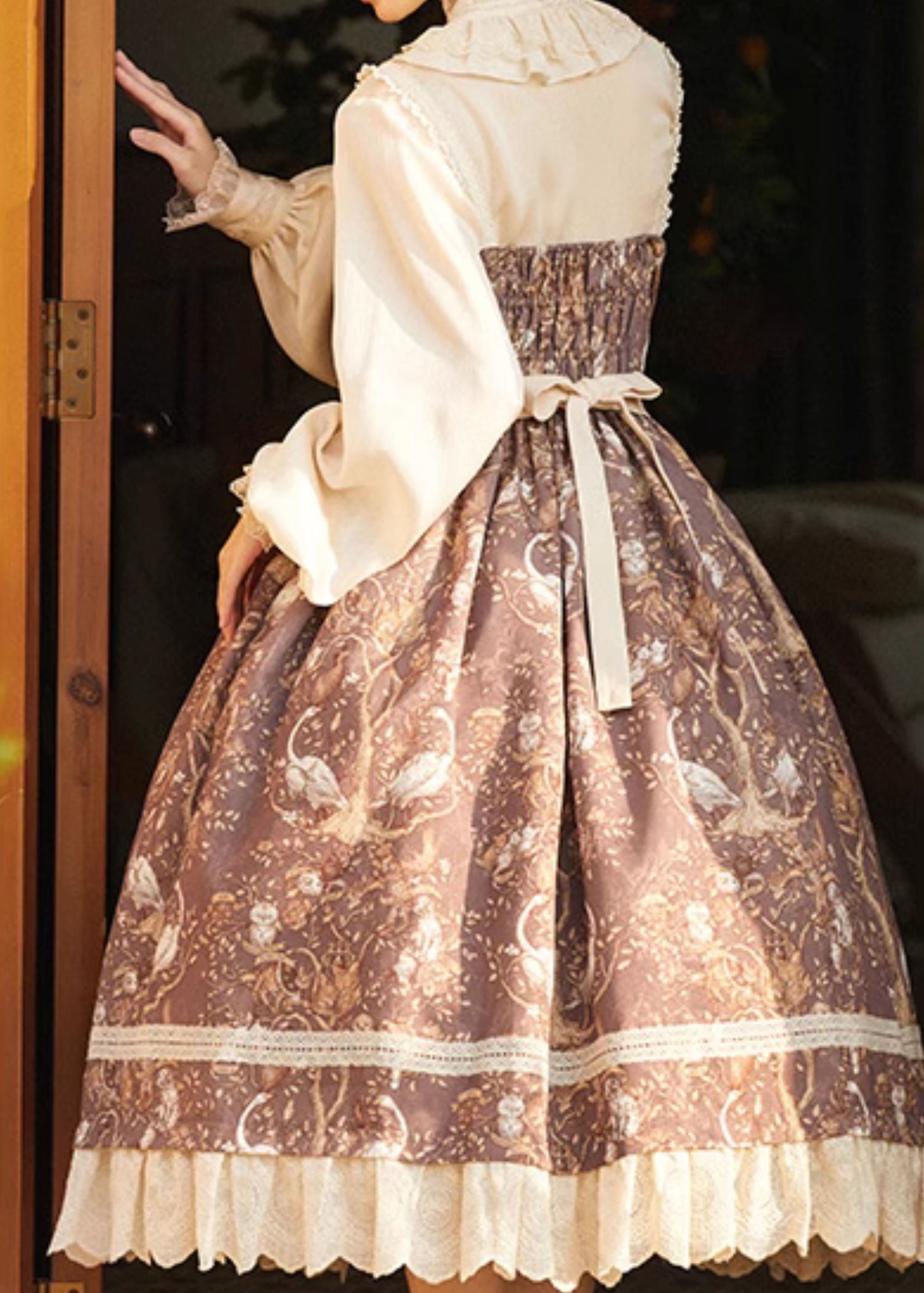 Lapland Forest Frill Strap Jumper Skirt