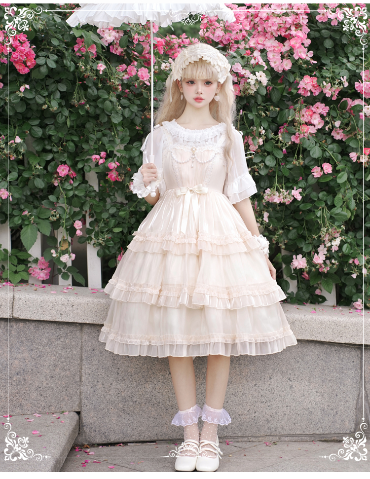 Maiden's Holiday Pearl Puff Jumper Skirt All 6 Colors