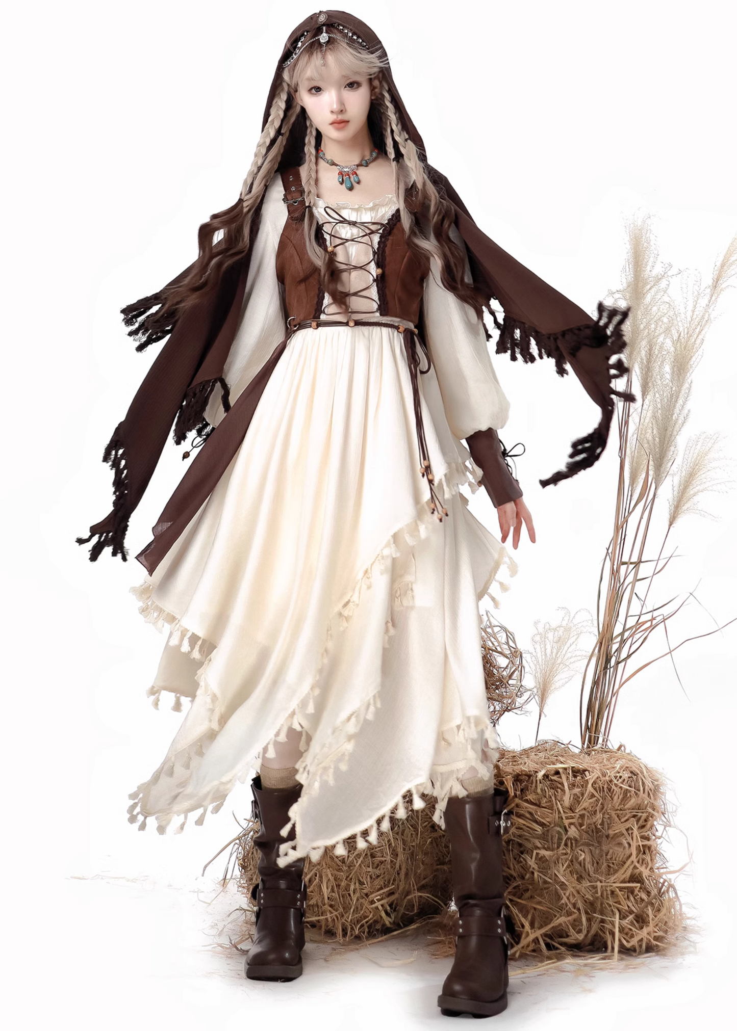 Wandering Witch Asymmetrical One-Piece Set