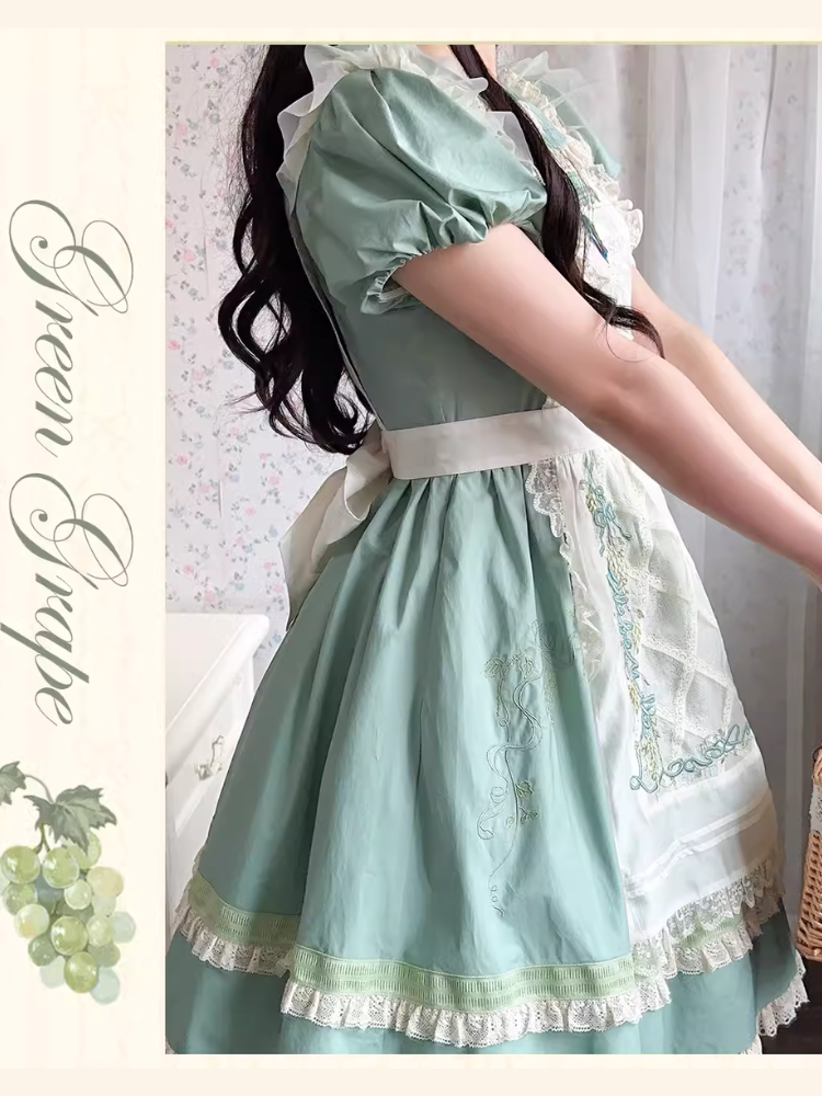 Honey Venus Emerald green short sleeve dress