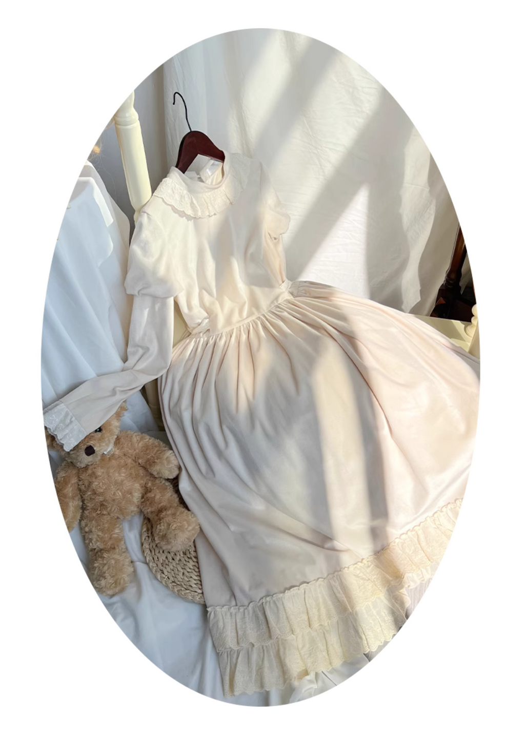Very Berry Sheep and Rabbit Jumper Skirt and Inner Dress