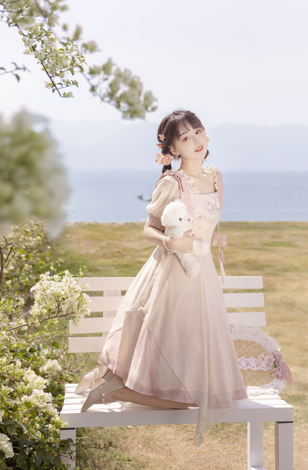 Little Peach Sweet Fairy Short Sleeve Dress