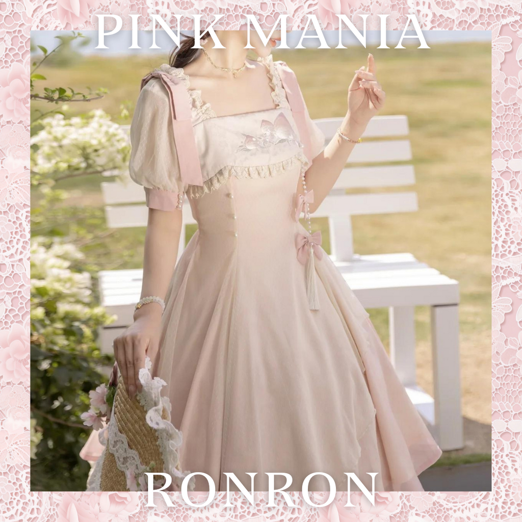 Little Peach Sweet Fairy Short Sleeve Dress
