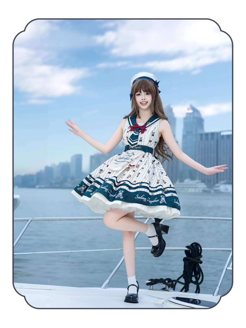 Marine Bear セーラーカラージャンパースカート