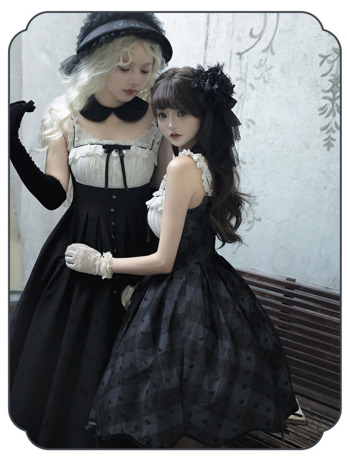 Silent Heart チェック柄ショート丈ジャンパースカートとジャケット