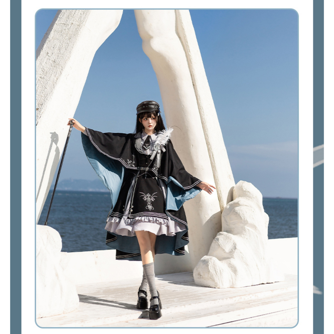 [Pre-order] Dark Night Contract Military Lolita Skirt Set