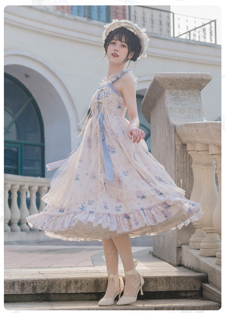 Flower Wall カルダモンの華ロリジャンパースカート