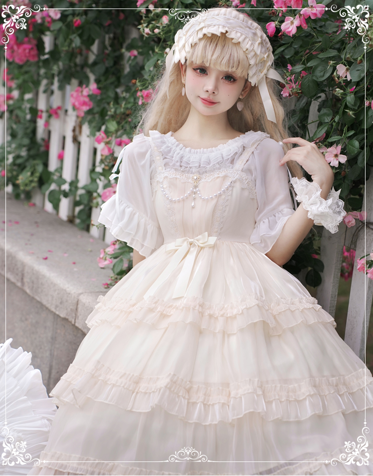 Maiden's Holiday Pearl Puff Jumper Skirt All 6 Colors