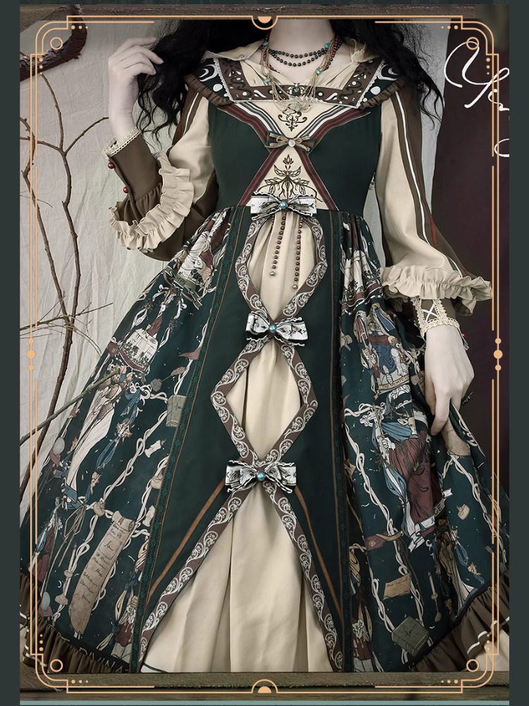 Tarot エジプト風フーディーワンピース ネックレス付