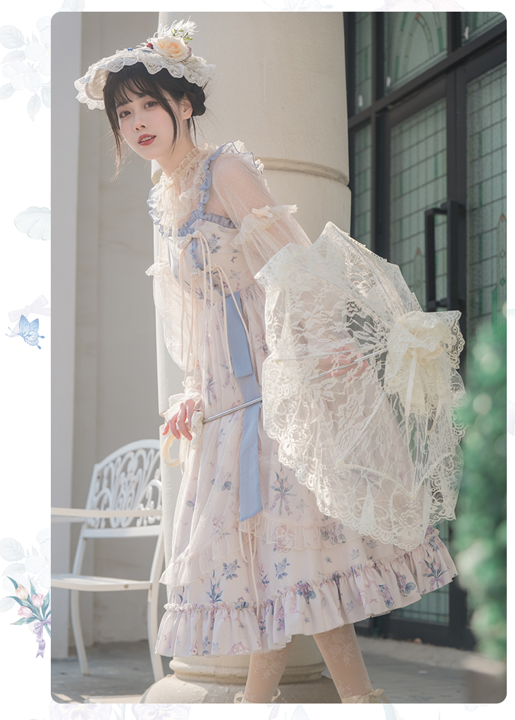 Flower Wall カルダモンの華ロリジャンパースカート