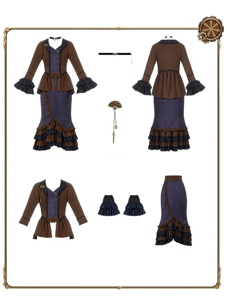 Mad Victorian Fantasy Mermaid Skirt Setup