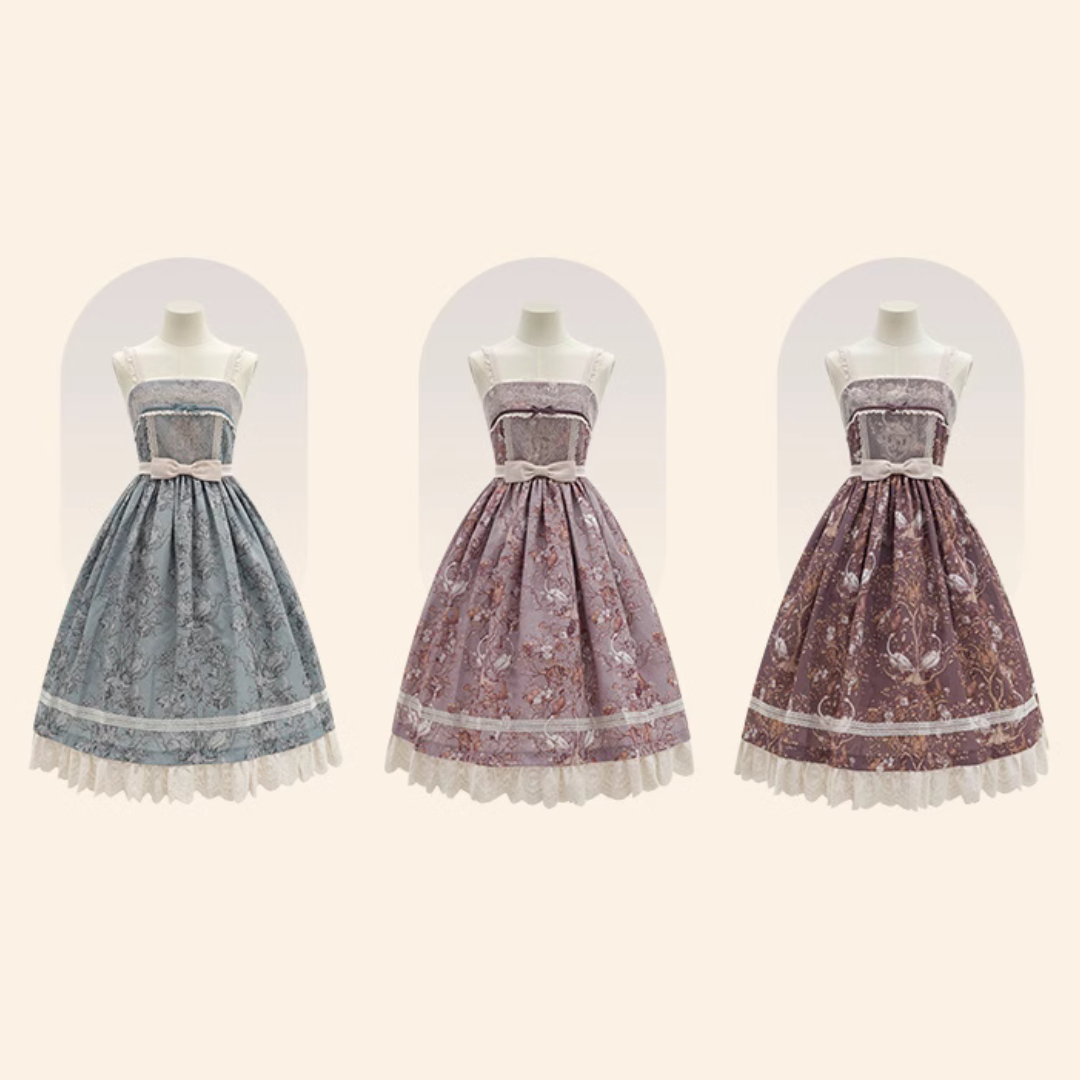 Lapland Forest Frill Strap Jumper Skirt