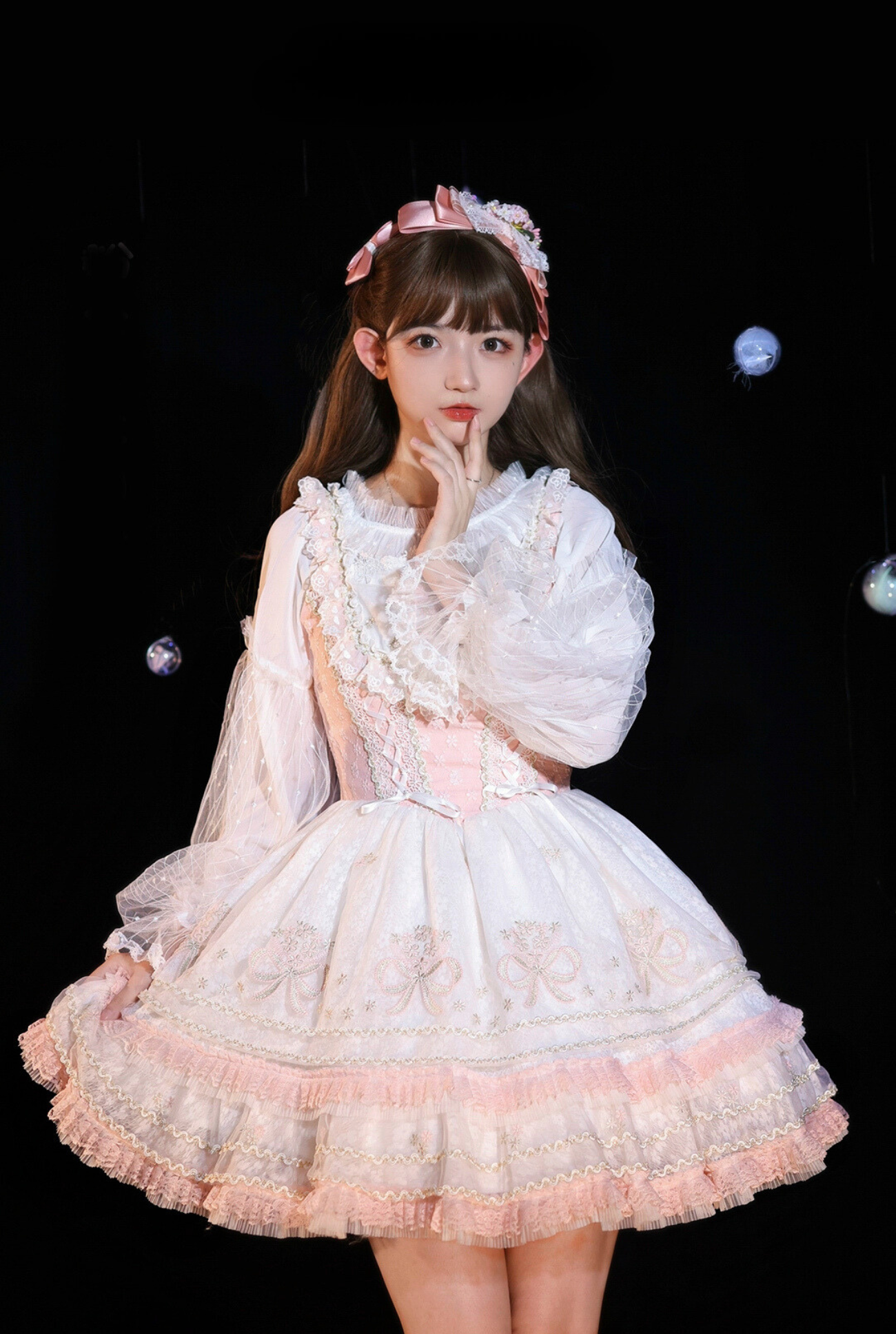 Snow Dream Dance Flower Jumper Skirt