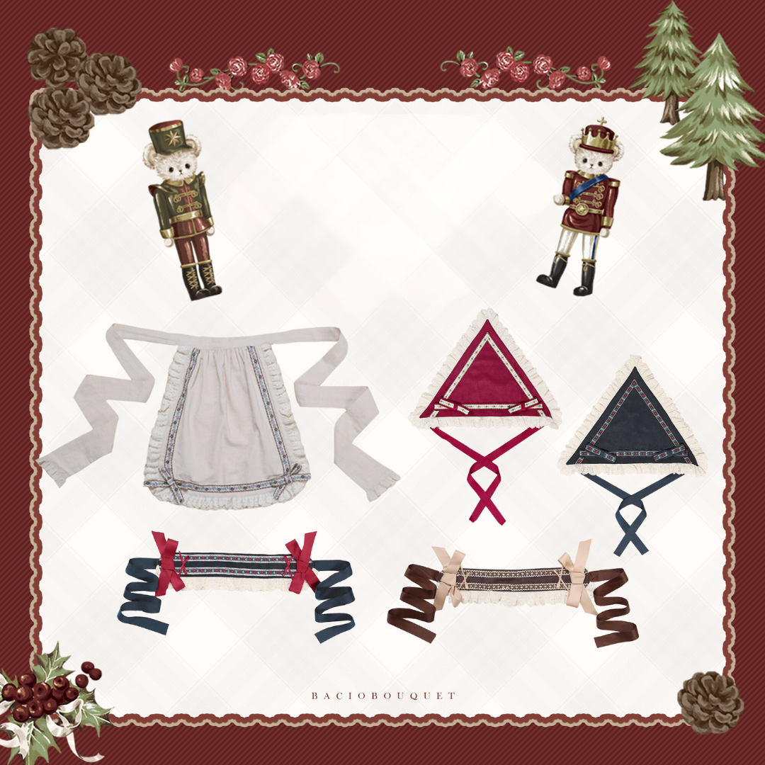 [Only available with simultaneous purchase] Nutcracker Bear country-style accessories