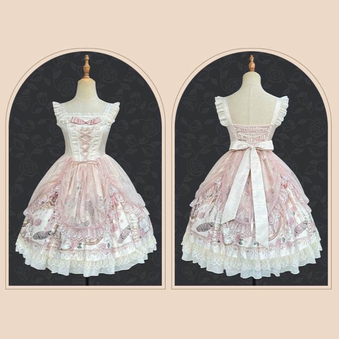 [Pre-order] Prologue Rose and Frill Jumper Skirt