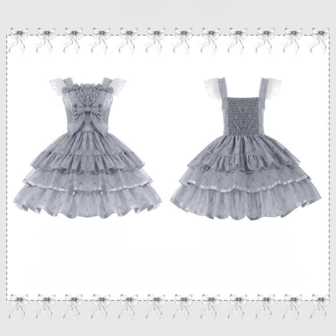 Sleepless Dream 3-tiered frill jumper skirt