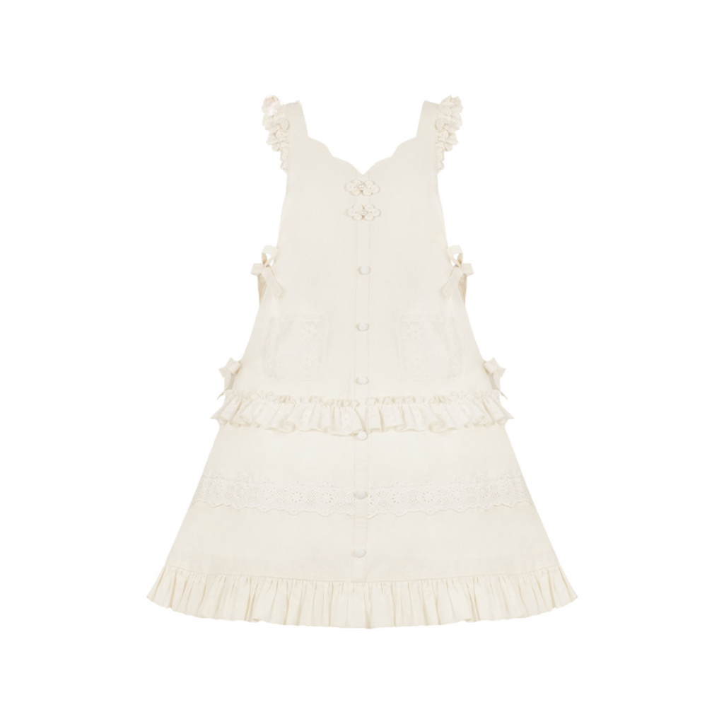 Flower Bud Lace Gradient Skirt 4-Piece Set