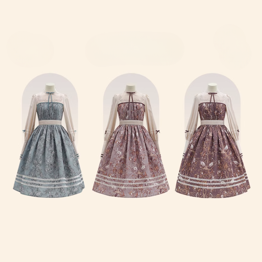 Lapland Forest Lace Line Dress